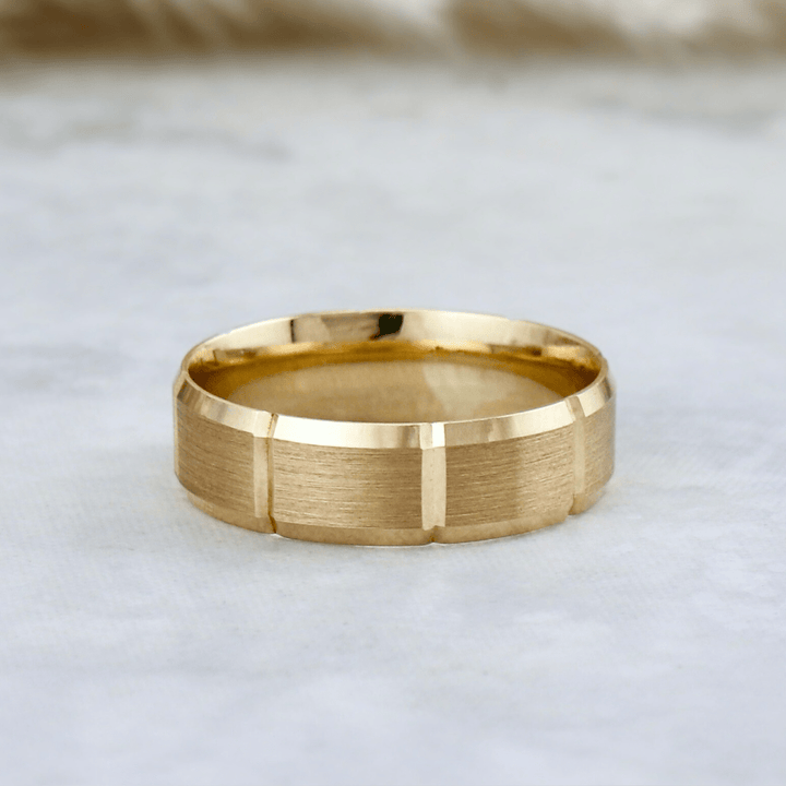 Mathieu Blanchard Bagues Bague jonc Linéo en or 10K