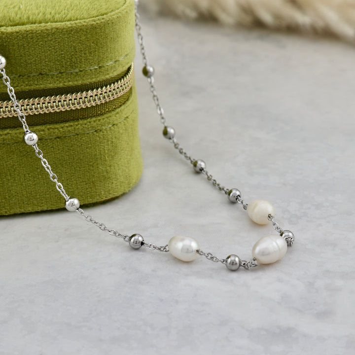 Pearls Stainless Steel Necklace