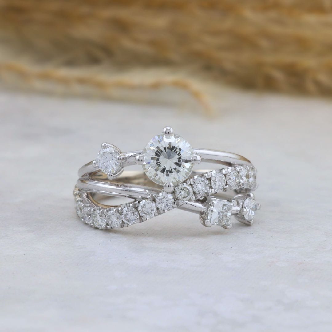 Bague Entrelacé - Diamants