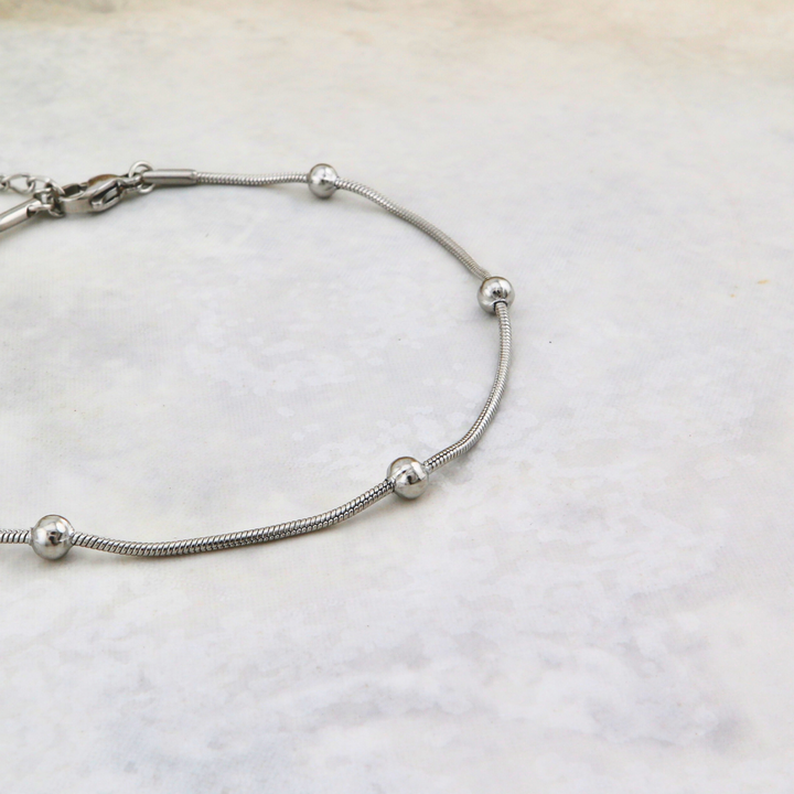 Beads Stainless Steel Anklet 