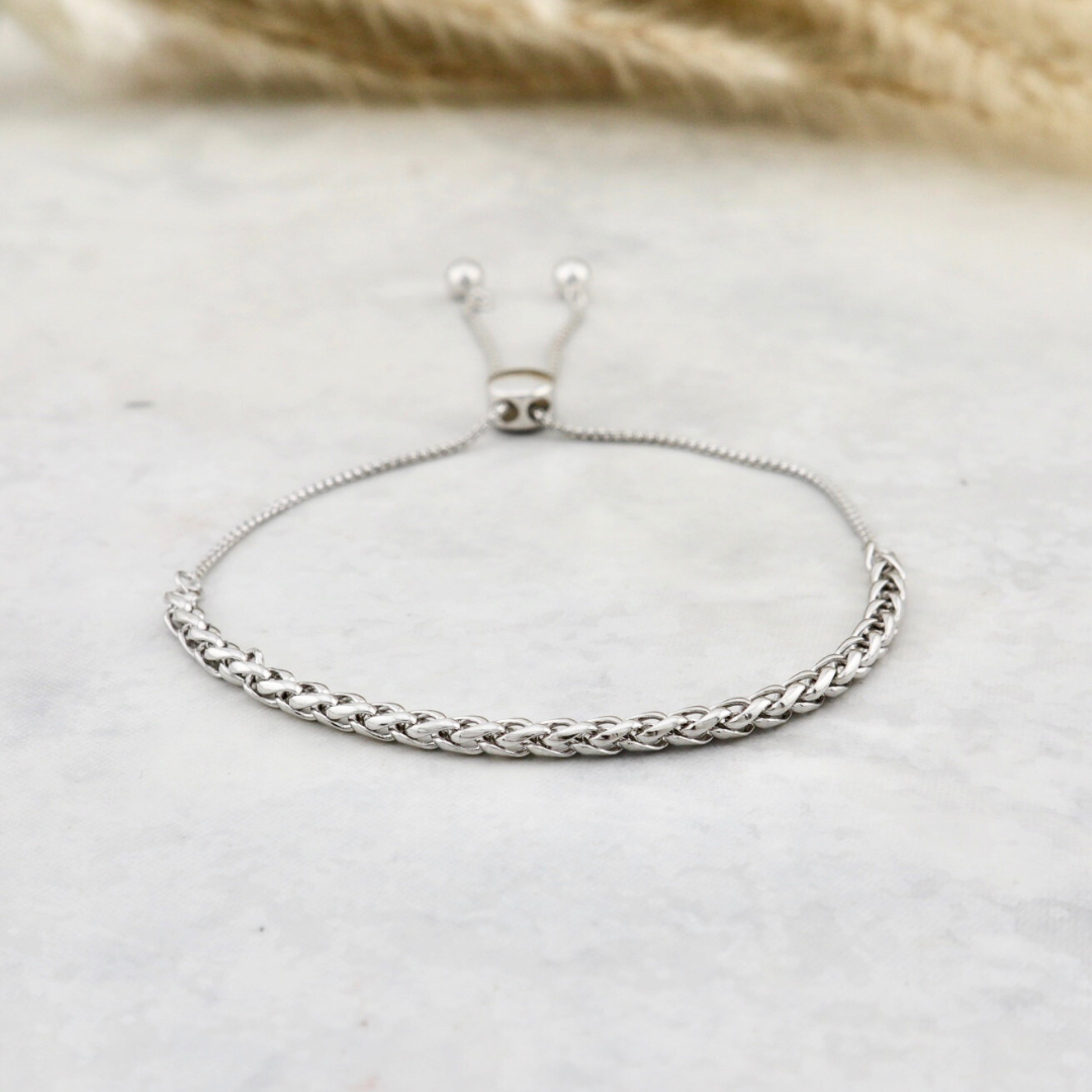 Wheat Sterling Silver Bracelet