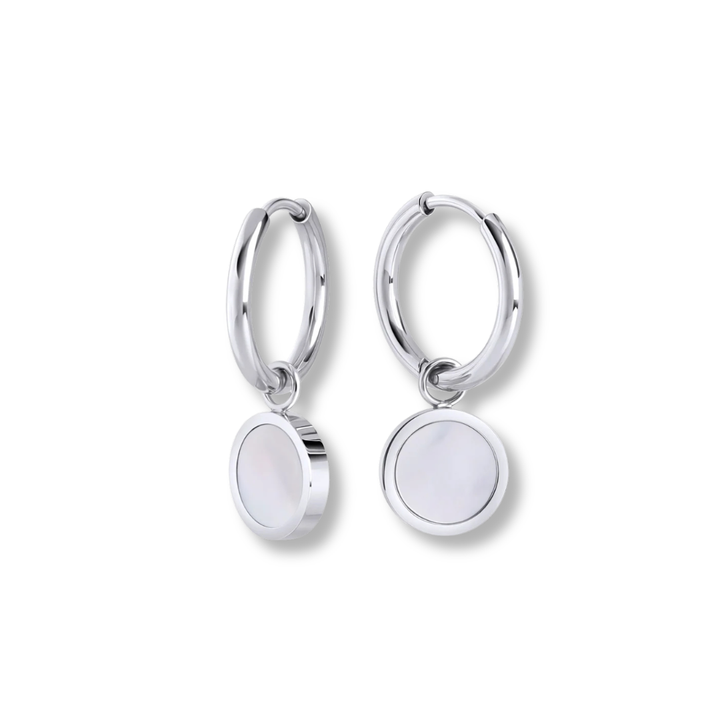 Katerina Stainless Steel Huggie Earrings