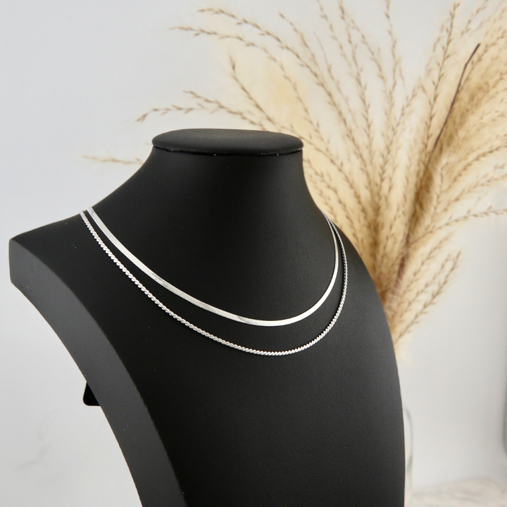 Double Stainless Steel Necklace 