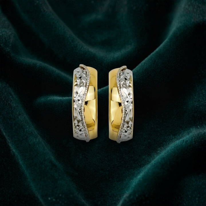 13mm 10K Gold Huggie Earrings
