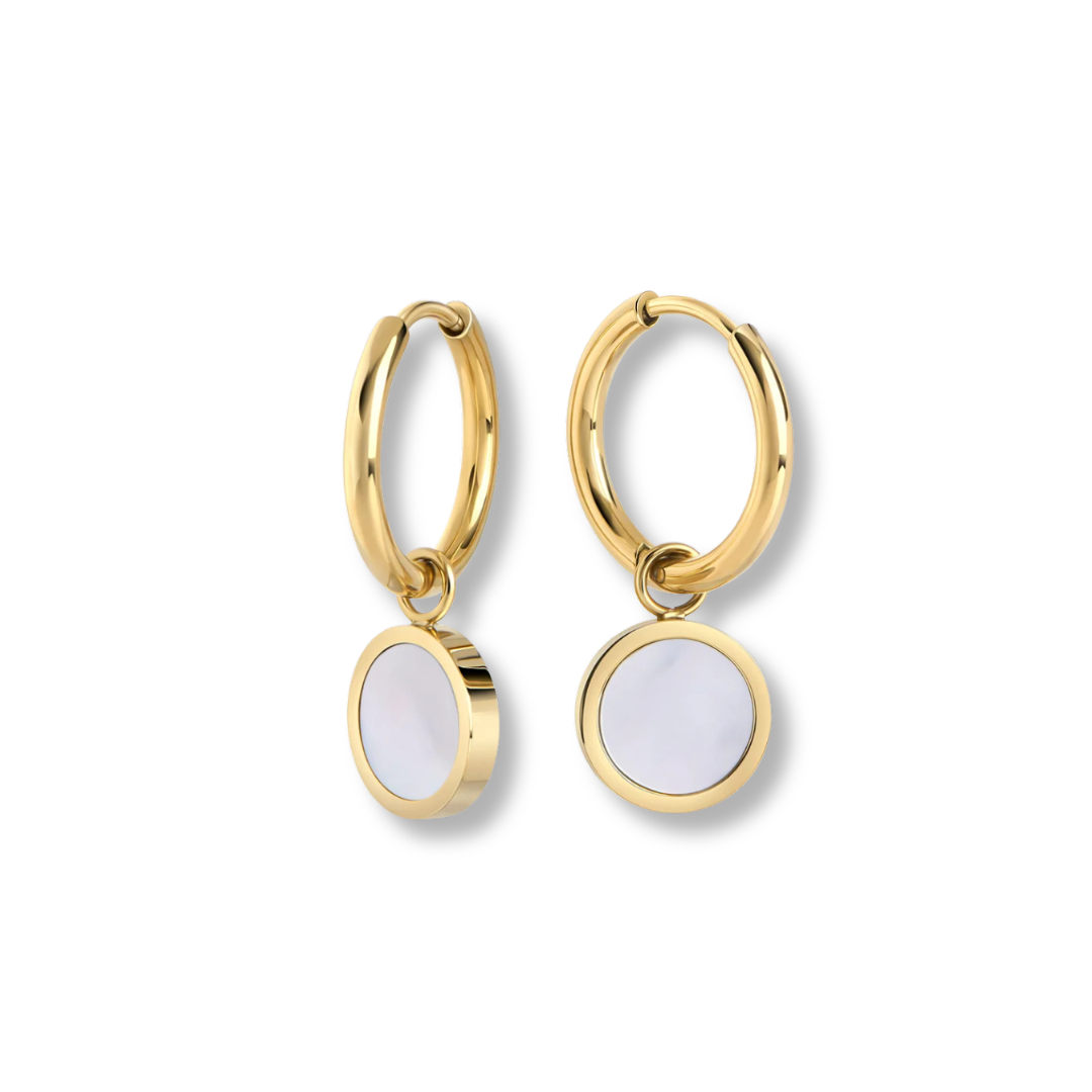 Katerina Stainless Steel Huggie Earrings