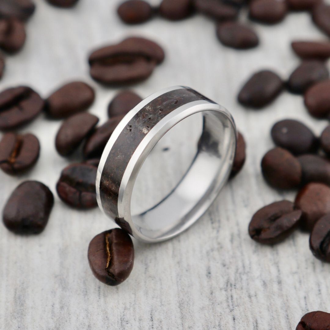 Bague Café en acier