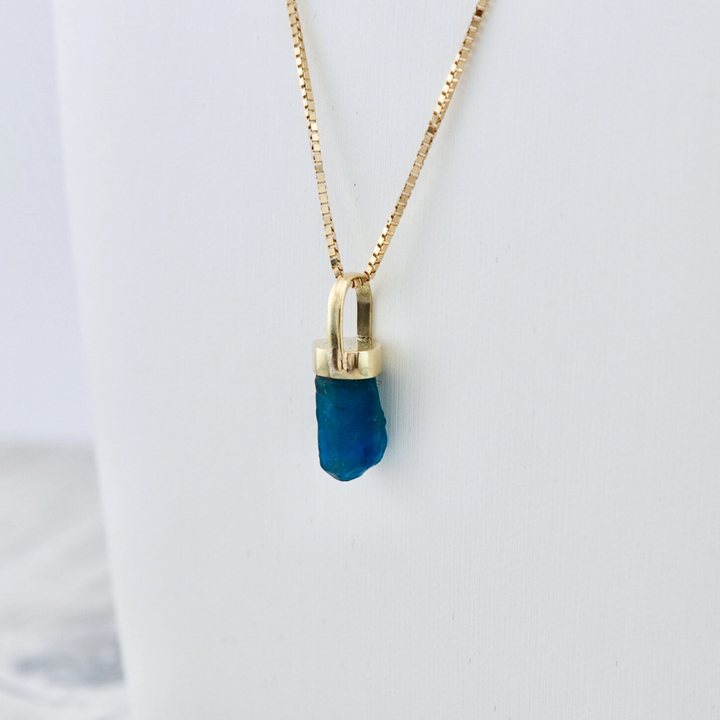 Apatite and 14K Gold Necklace