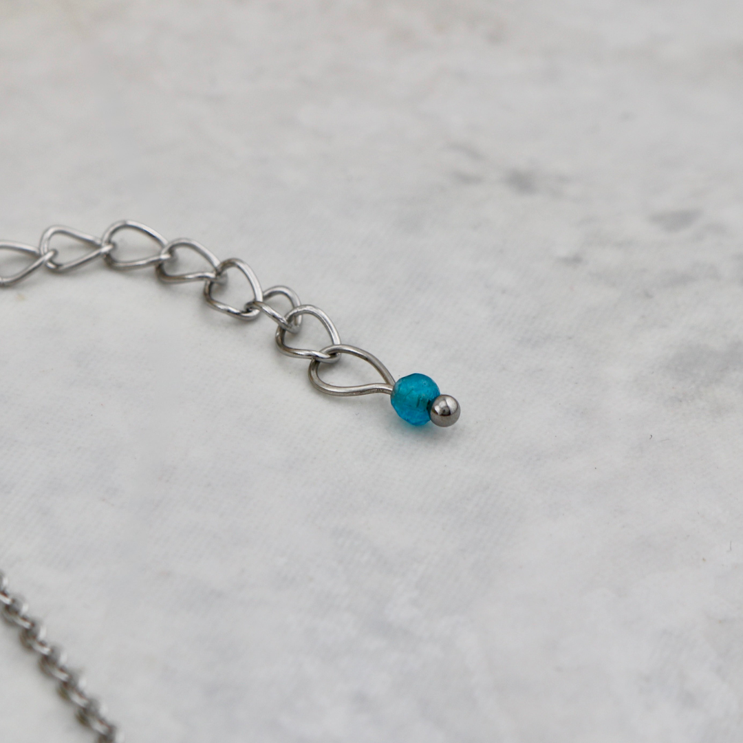 Collier Apatite 🌊 *5$ remis à L'Association de la colonie de Vacances