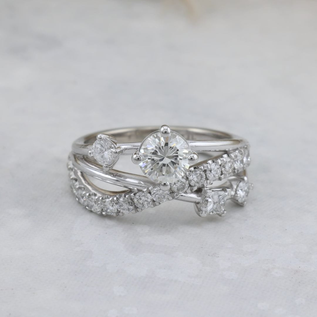 Bague Entrelacé - Diamants