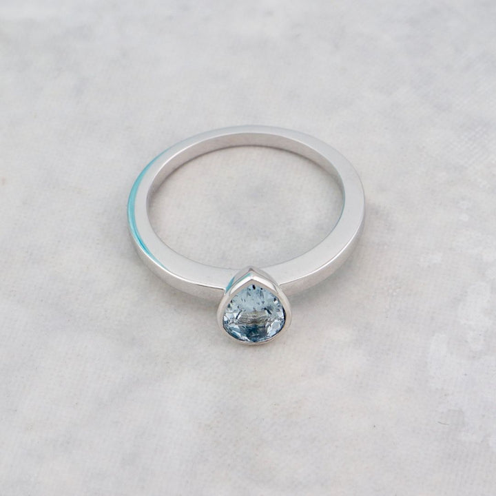 Unique 14K - 18K Gold and Aquamarine Ring