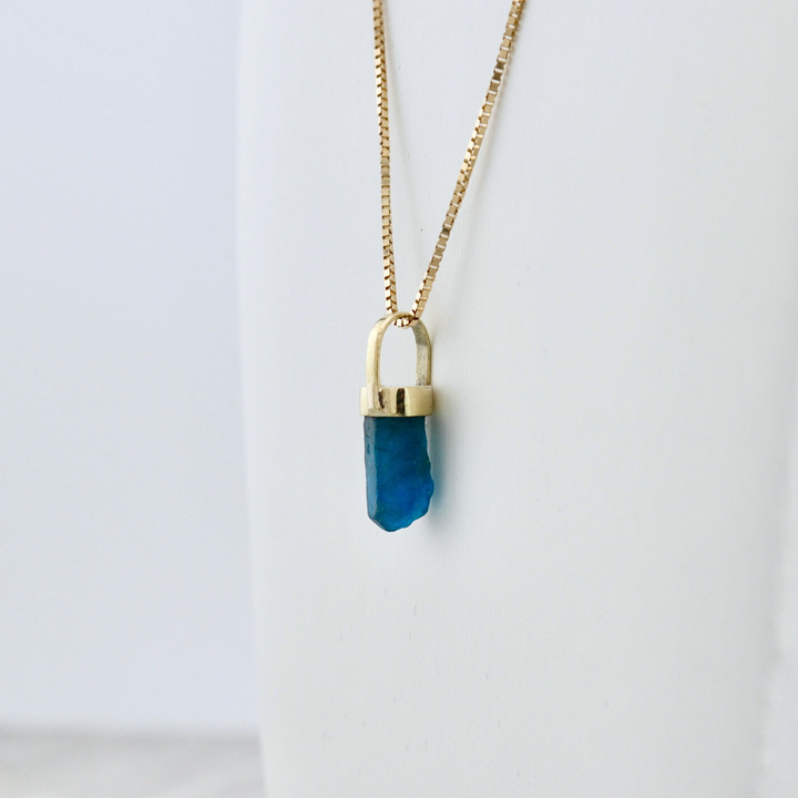 Apatite and 14K Gold Necklace