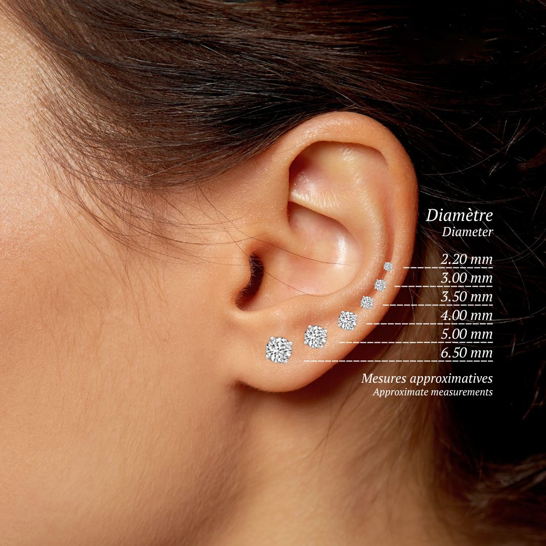 Classic 14K Gold Diamonds Earrings