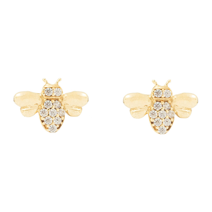 Boucles d'oreilles Abeilles en or 10K