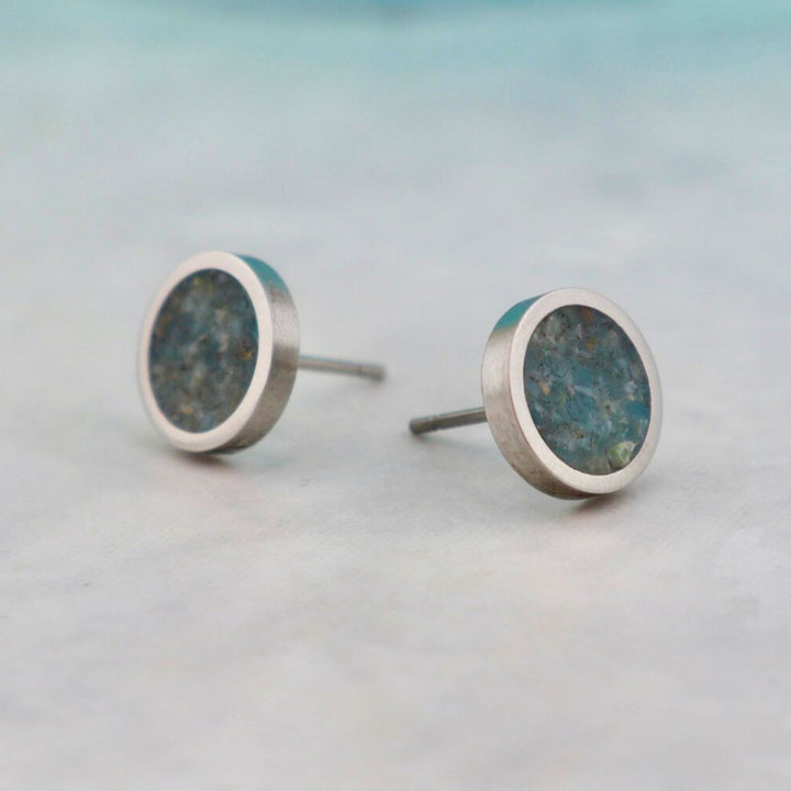 Boucles d’oreilles Apatite et acier