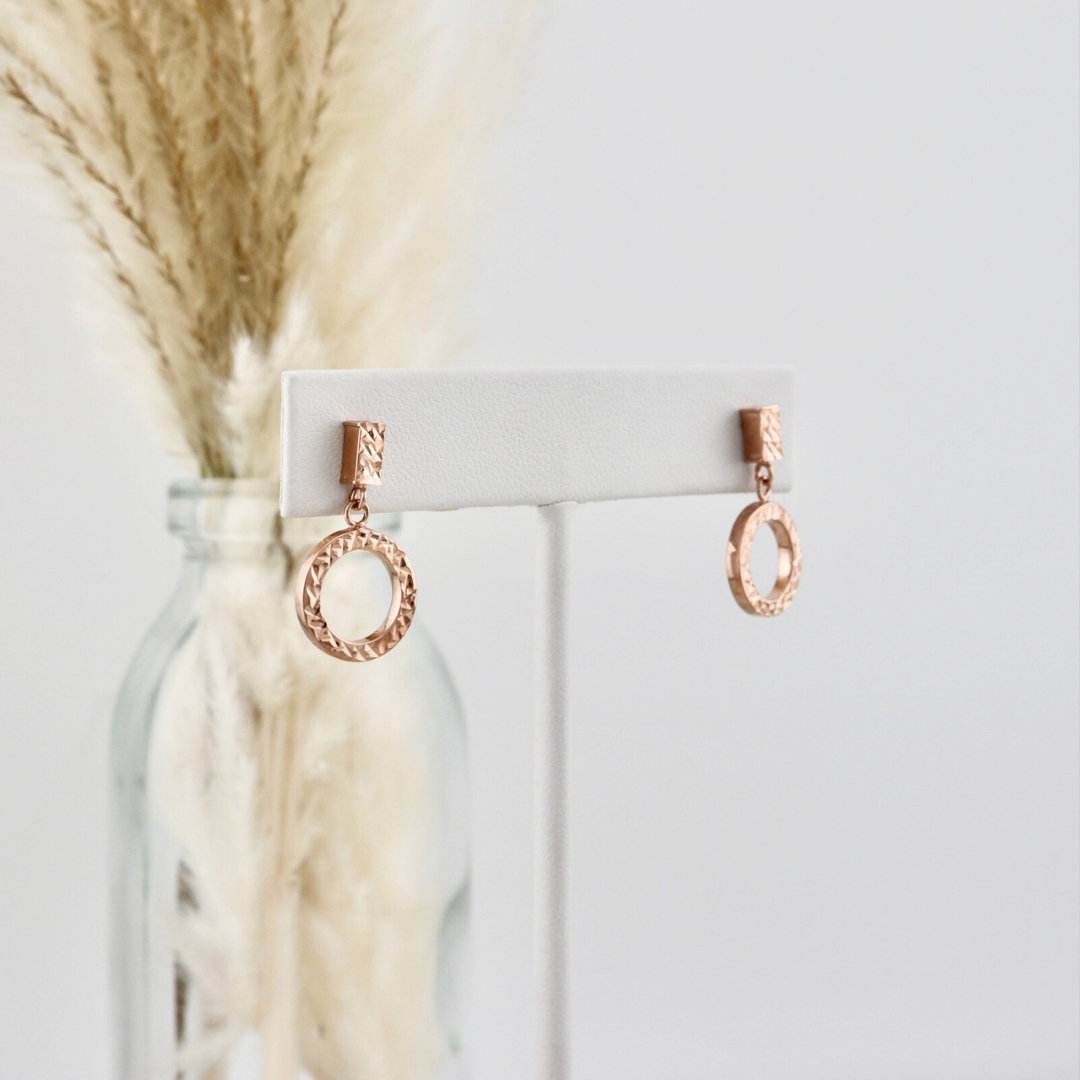 Boucles d'oreilles Cercles en or 10K