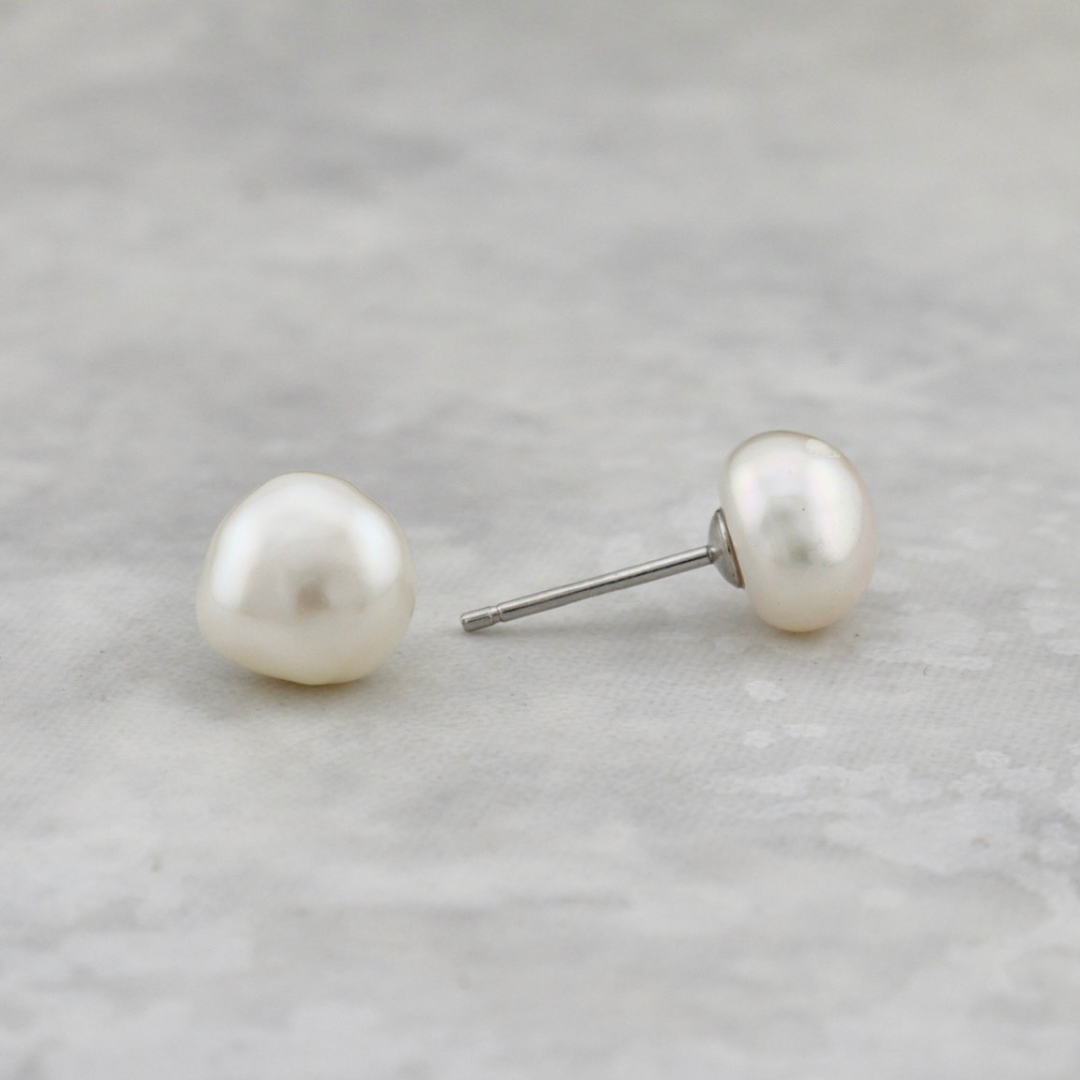 Baroque Pearls Sterling SIlver Earrings