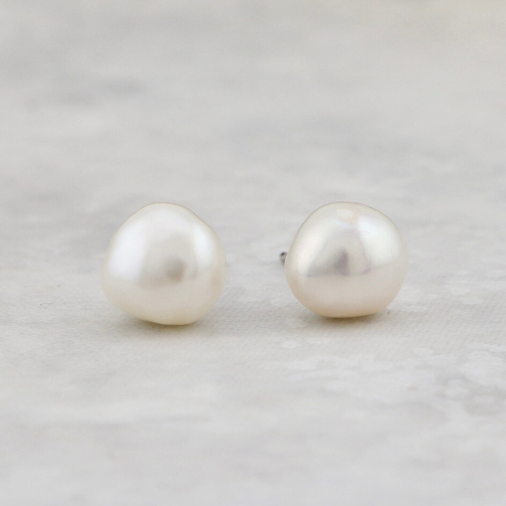 Baroque Pearls Sterling SIlver Earrings