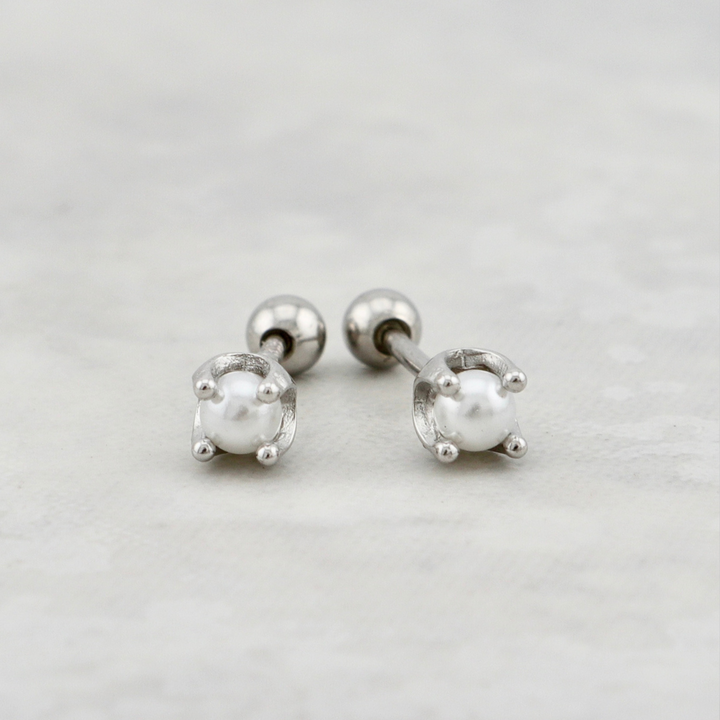 Boucles d'oreilles Perles en argent sterling