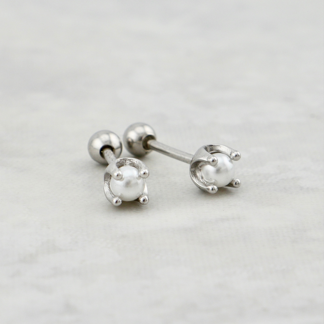 Boucles d'oreilles Perles en argent sterling