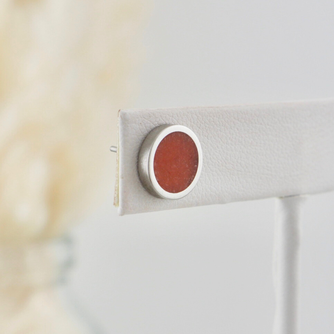 Coral Stainless Steel Earrings