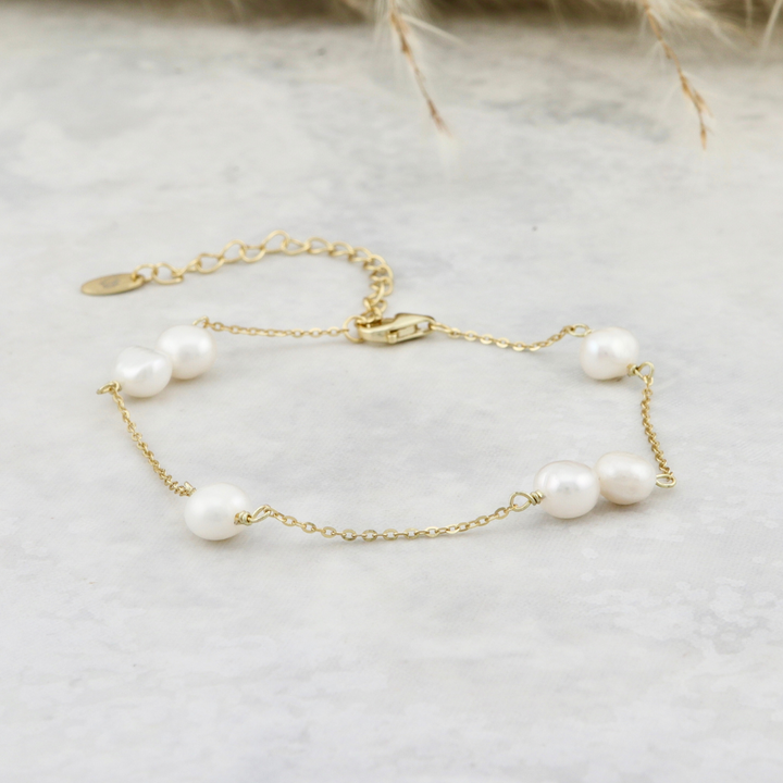 Pearls And Sterling Silver Bracelet