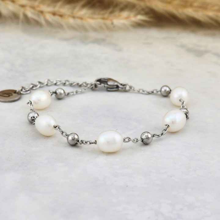 Pearls Stainless Steel Bracelet