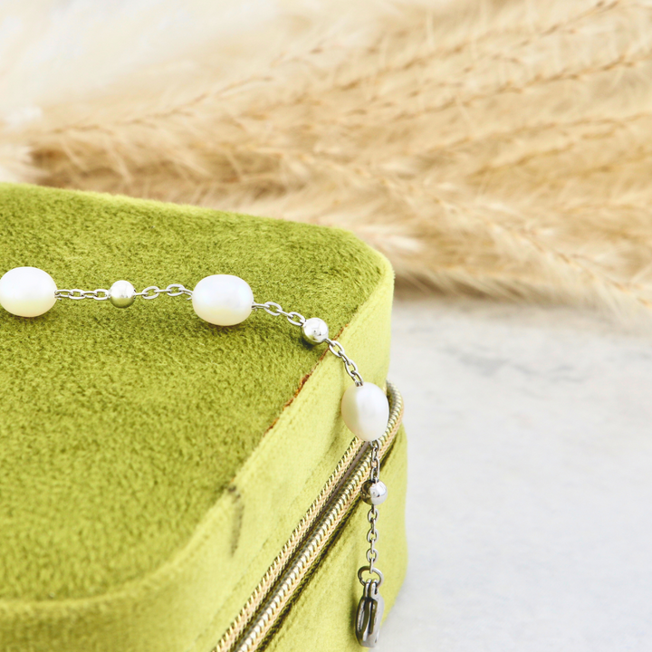 Pearls Stainless Steel Bracelet