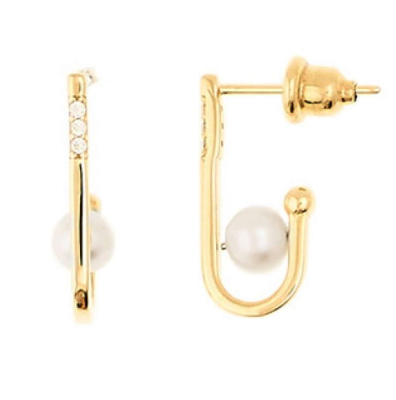 Pearl 10K Gold Earrings