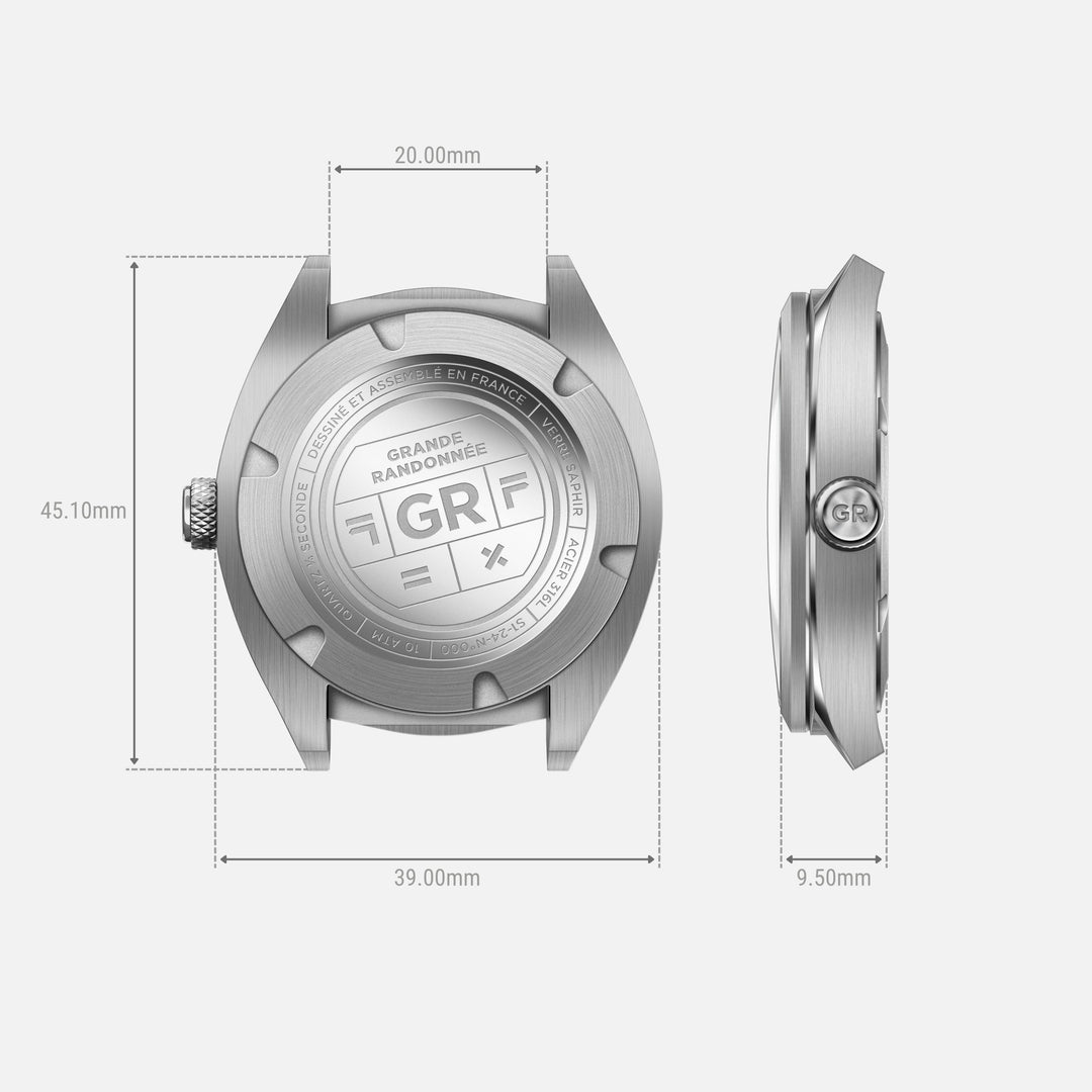 Montre Charlie Paris GR 24h - Bleu 40 mm