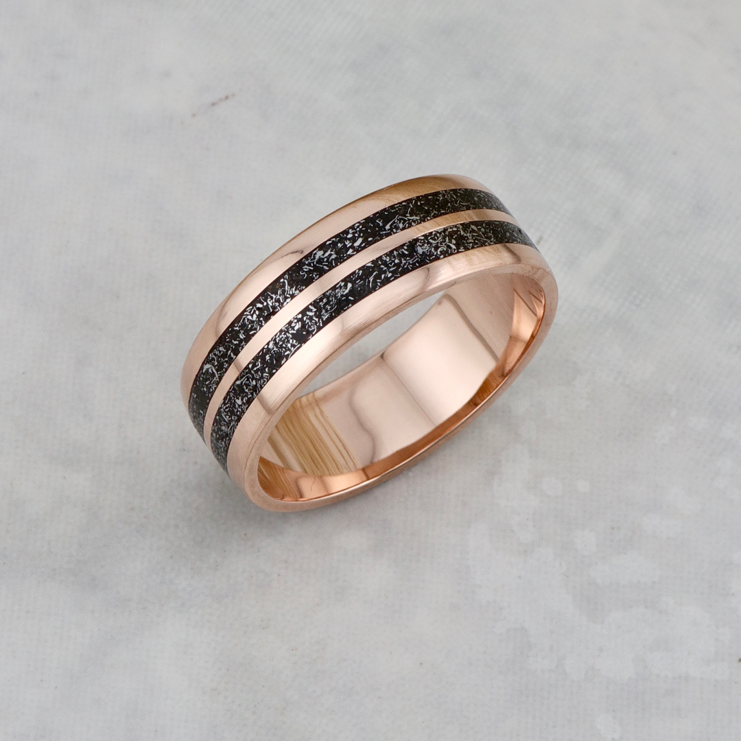 Dust Meteorite 14K - 18K Gold Ring