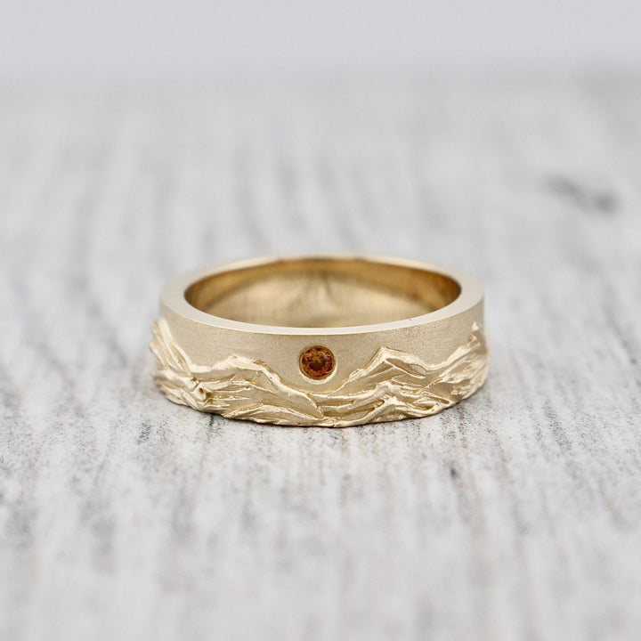 Bague Rocheuses Canadiennes et saphir