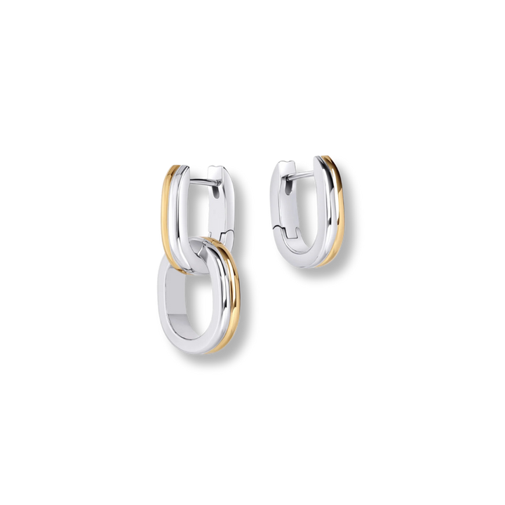Malone Stainless Steel Huggie Earrings