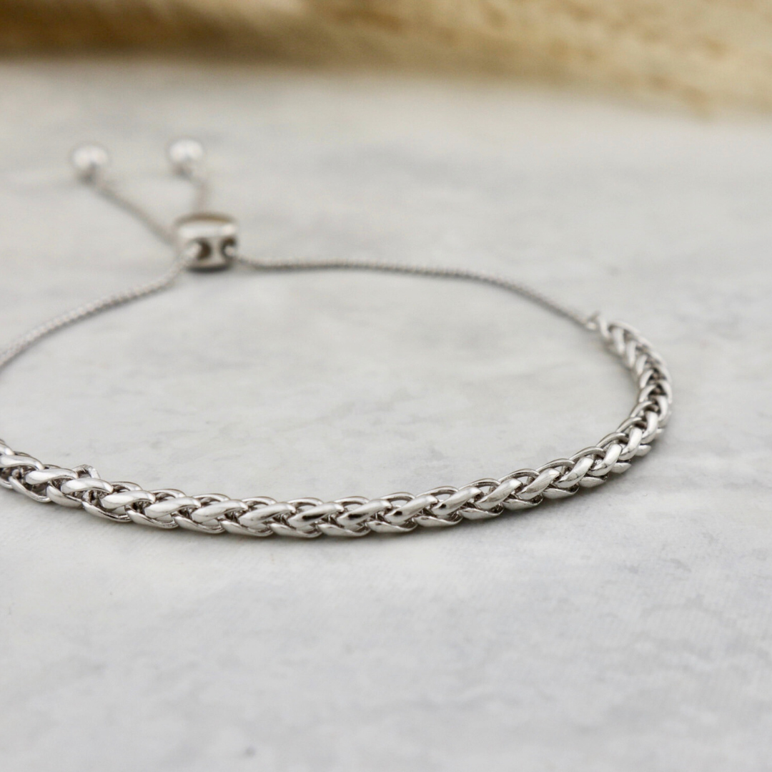 Wheat Sterling Silver Bracelet