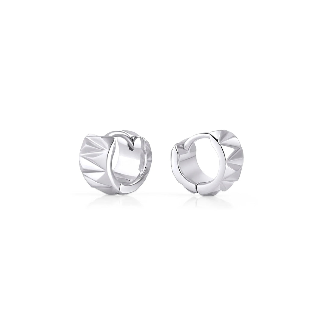 Boucles d'oreilles Huggies Naomi en acier