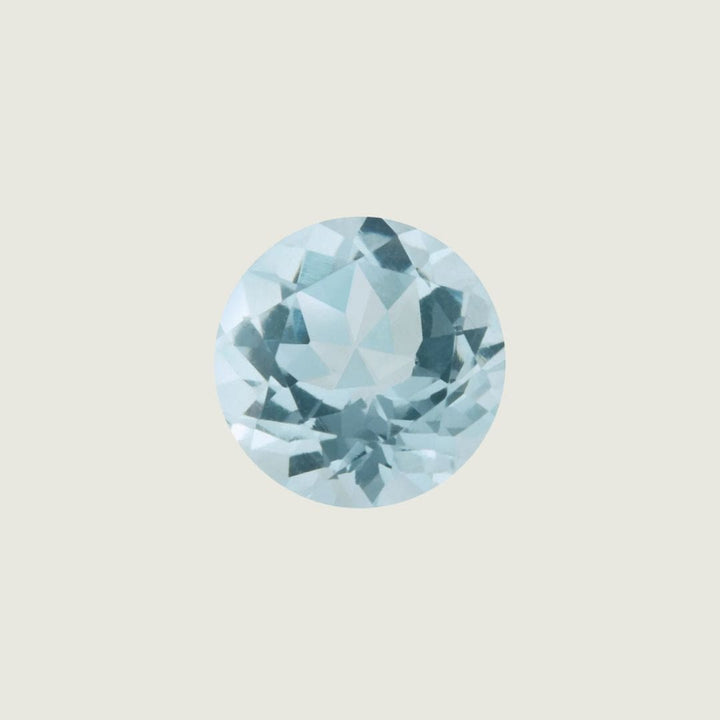 Mathieu Blanchard Aigue-marine Naturel Taille Brillant Rond 7mm