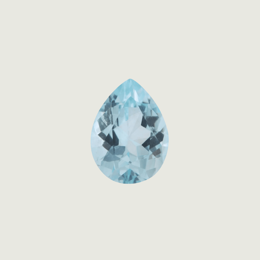 Aigue marine Naturel Taille Poire 8x11 mm Mathieu Blanchard PAIM15742S-6x11 Aigue marine Naturel Taille Poire 8x11 mm Mathieu Blanchard Joaillerie