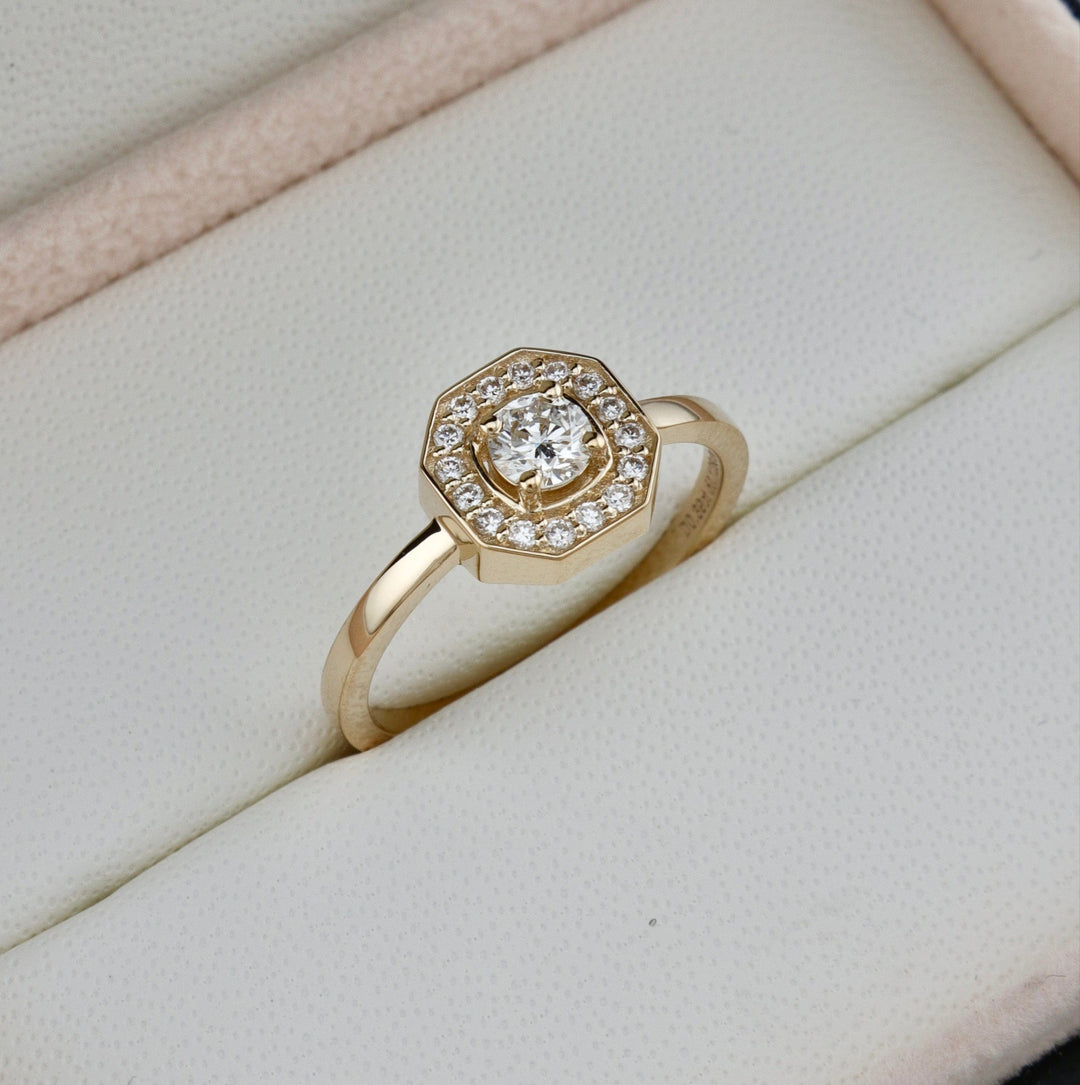 Bague Art Deco et diamants Mathieu Blanchard Bagues Bague Art Deco en or 18K et diamants - Sur mesure | Mathieu Blanchard Joaillerie Mathieu Blanchard Joaillerie