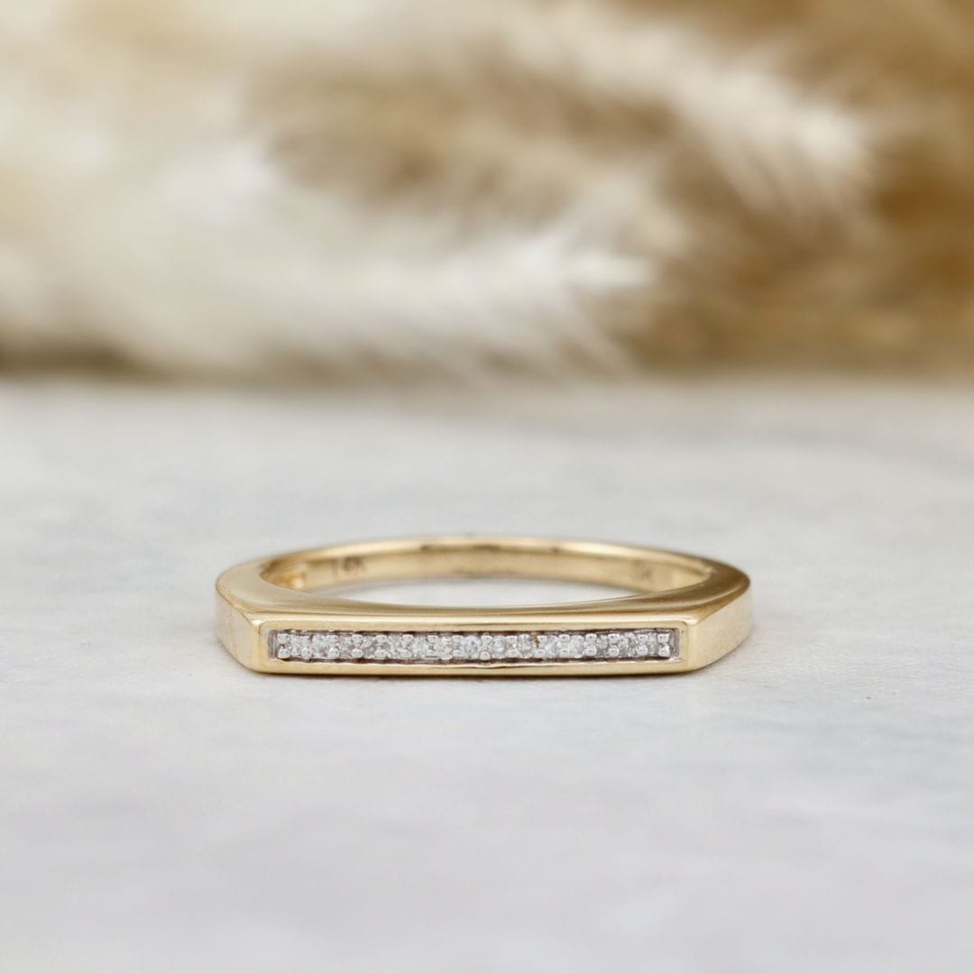 Mathieu Blanchard Bagues Bague Barre de Diamants