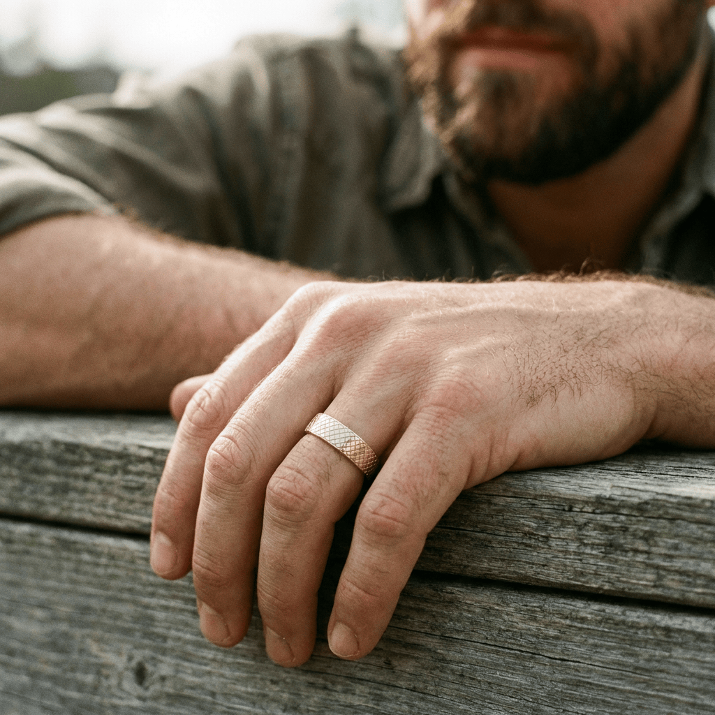 Bague Boreas Mathieu Blanchard Bagues Jonc 6mm en or 10K ou argent sterling unisexe | Mathieu Blanchard Joaillerie Mathieu Blanchard Joaillerie