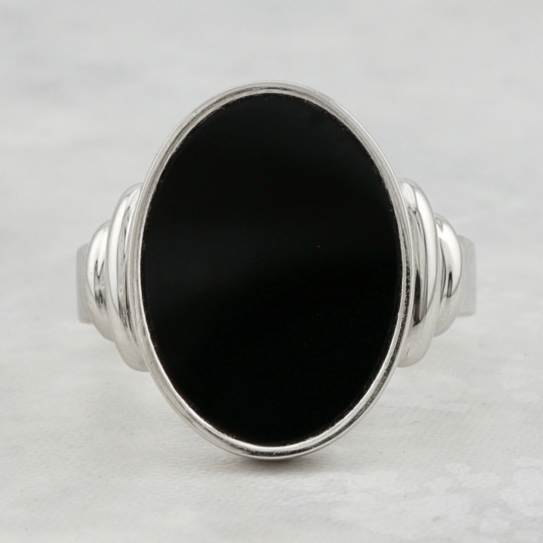 Mathieu Blanchard Bagues Bague chevalière Onyx oval