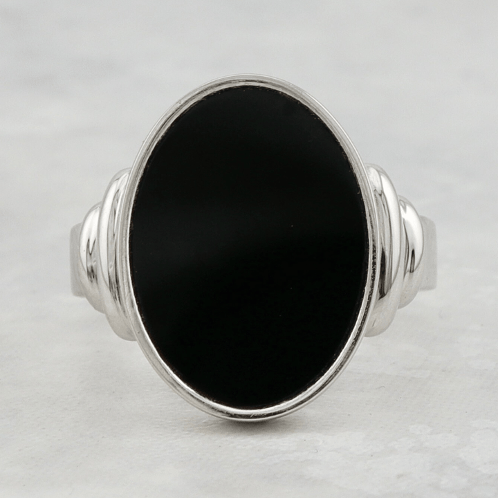Mathieu Blanchard Bagues Bague chevalière Onyx oval