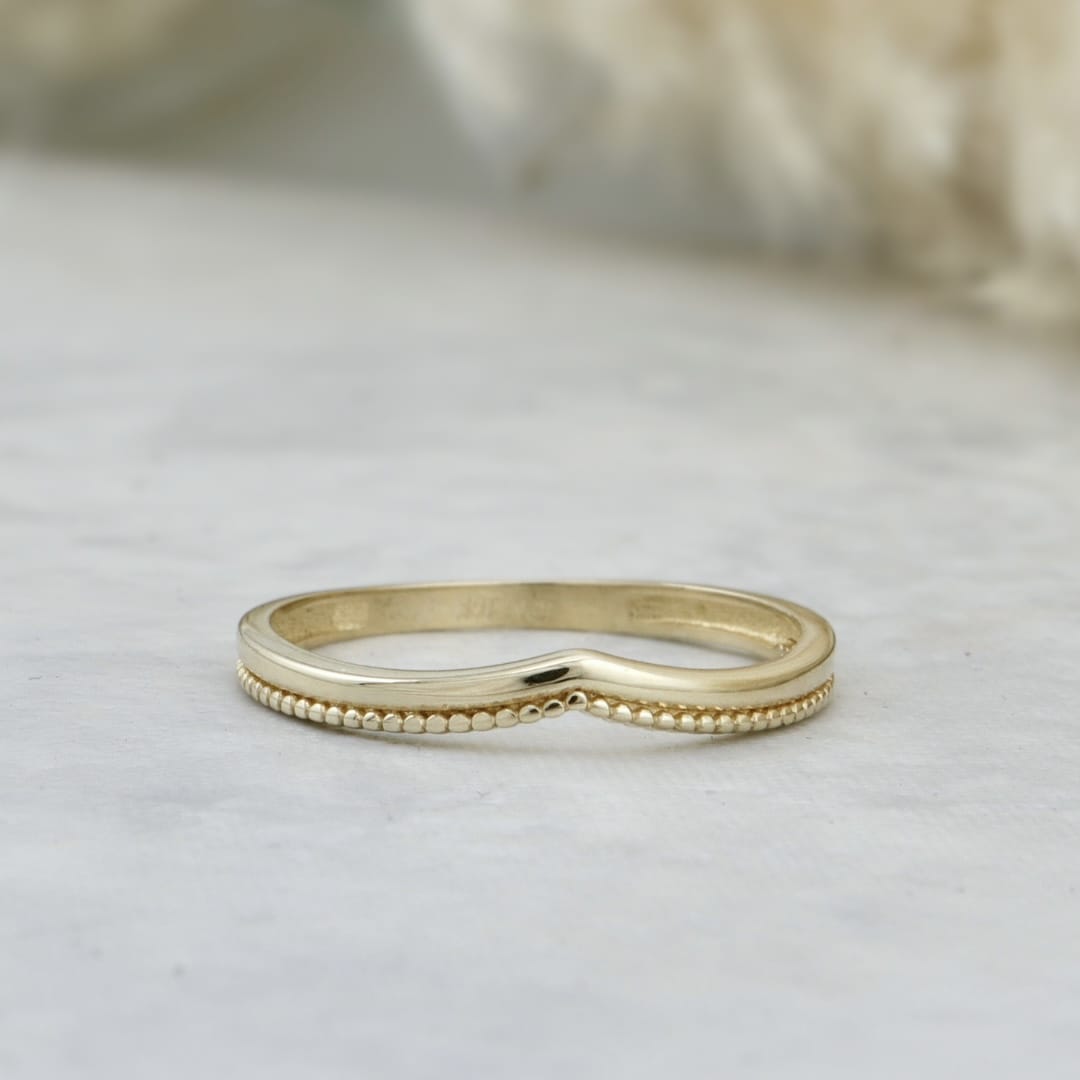 - Bagues Bague Classique V Milgrain