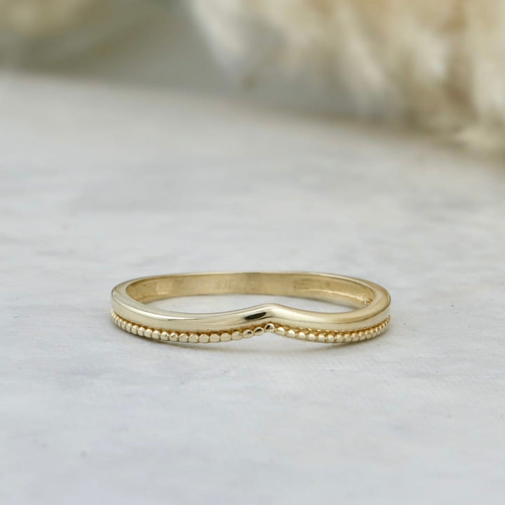 - Bagues Bague Classique V Milgrain