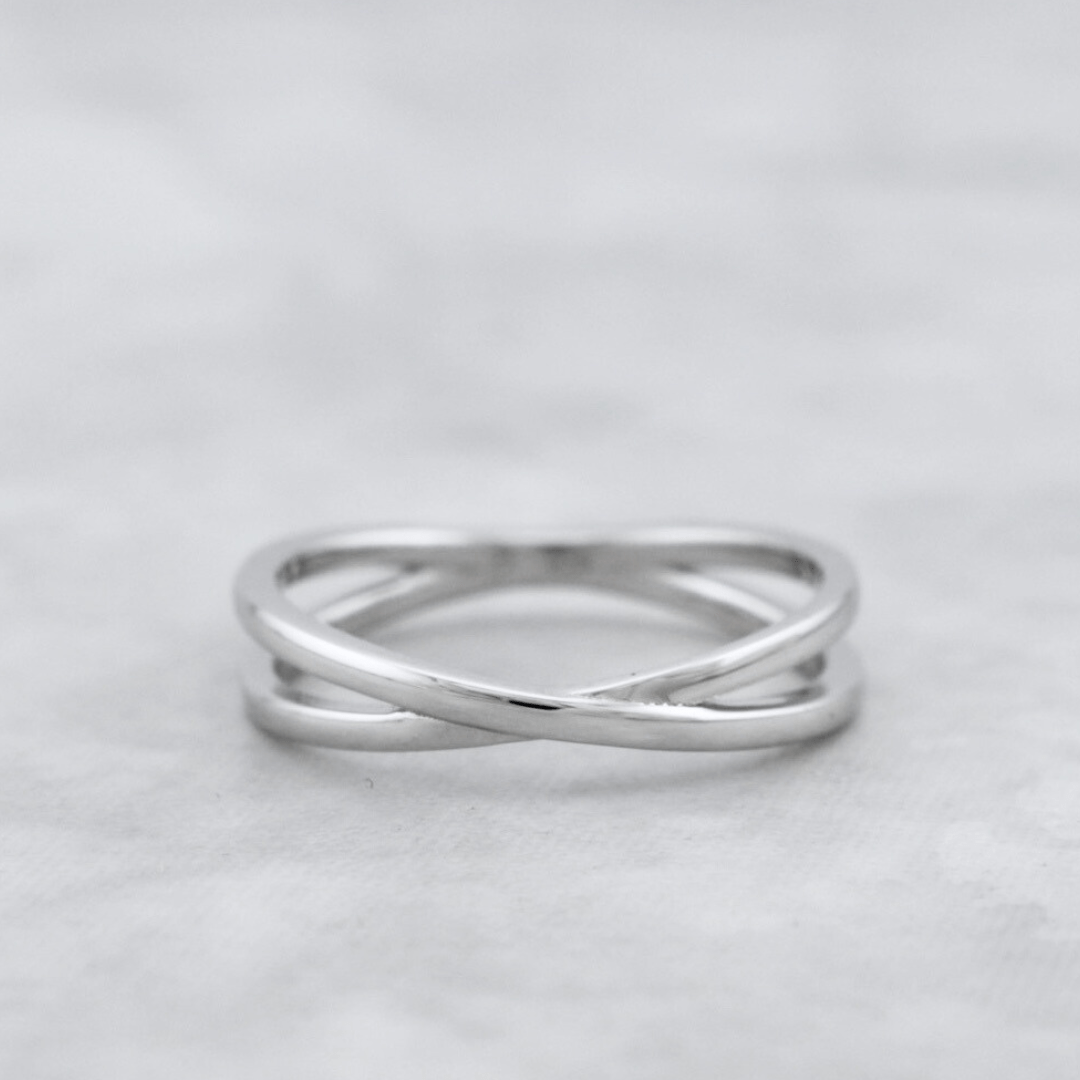 Bague Croisée en argent sterling Mathieu Blanchard Bagues Bague Croisée en argent sterling | Bijouterie Mathieu Blanchard Mathieu Blanchard Joaillerie