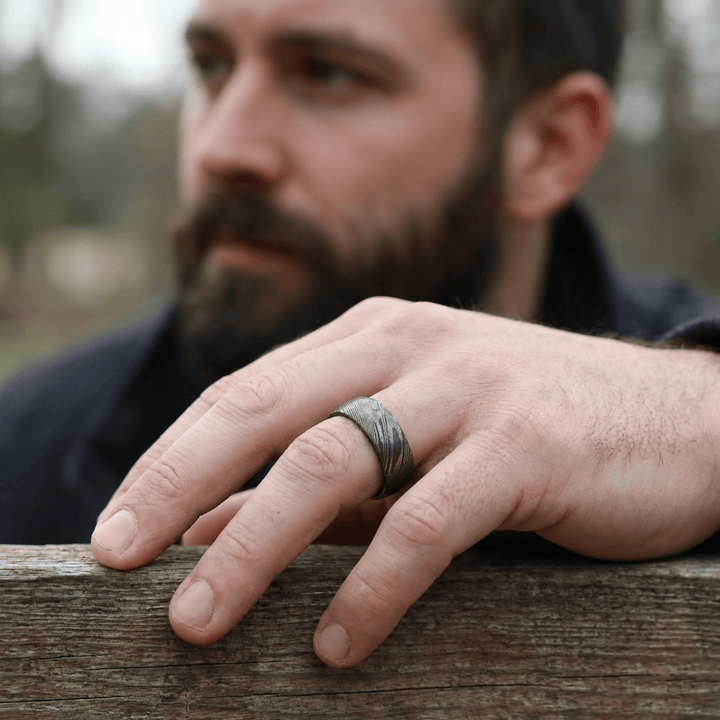 Roadtripmadewood Bagues Bague Damas Antique en tungstène