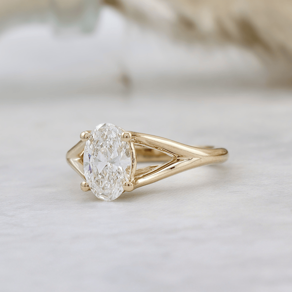 Bague Diamant ovale 1ct Mathieu Blanchard Bagues Bague de fiançailles sur mesure — Centrale 1ct | Mathieu Blanchard Mathieu Blanchard Joaillerie