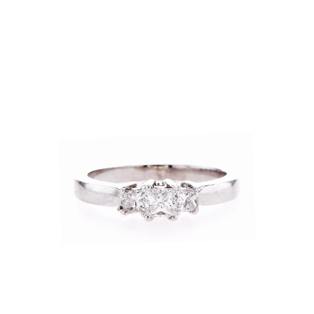 Mathieu Blanchard Bagues Bague Diamants Princesse 0.50ctw