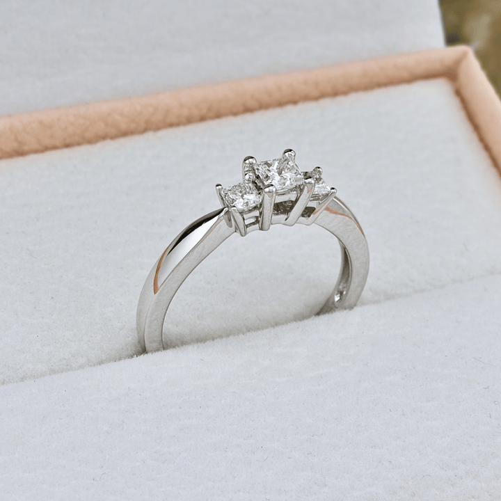 Mathieu Blanchard Bagues Bague Diamants Princesse 0.50ctw