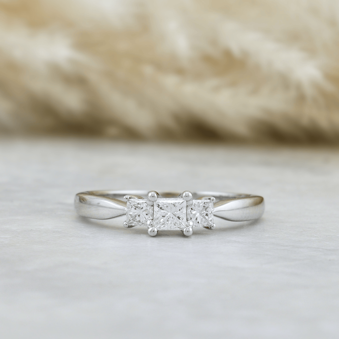 Mathieu Blanchard Bagues Bague Diamants Princesse 0.50ctw