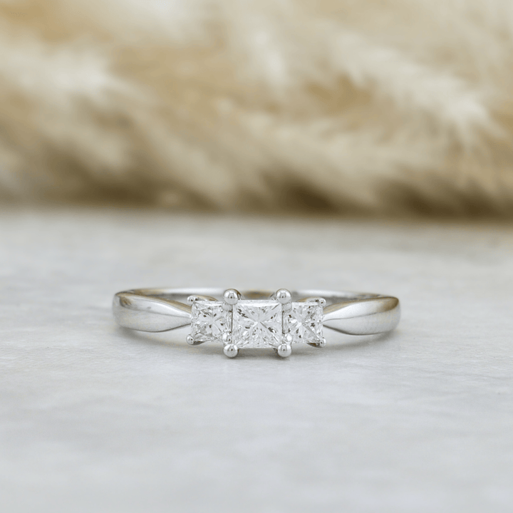 Mathieu Blanchard Bagues Bague Diamants Princesse 0.50ctw